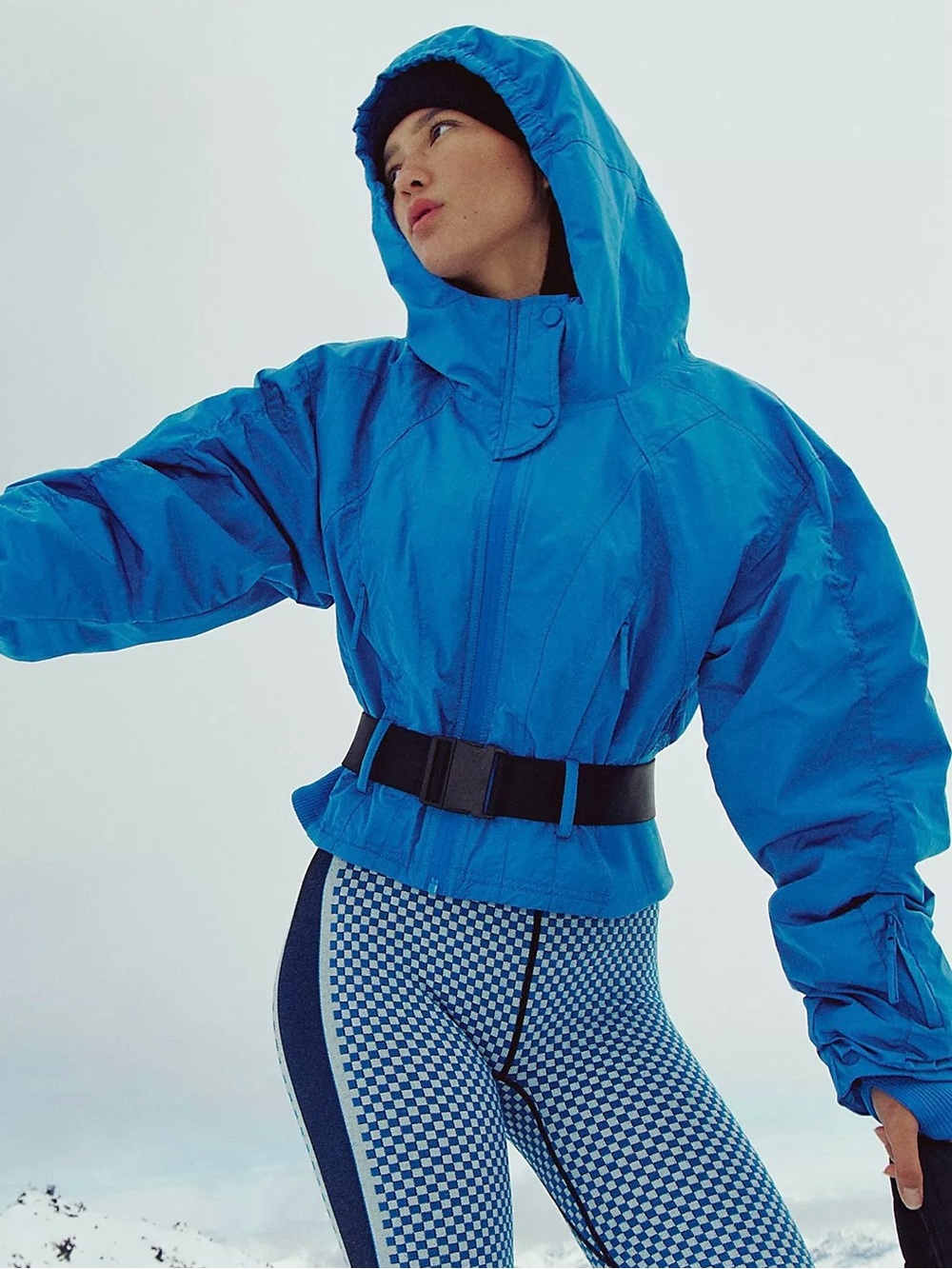 NWT Free People FP Movement Powder Vixen Ski Jacket Blue XL